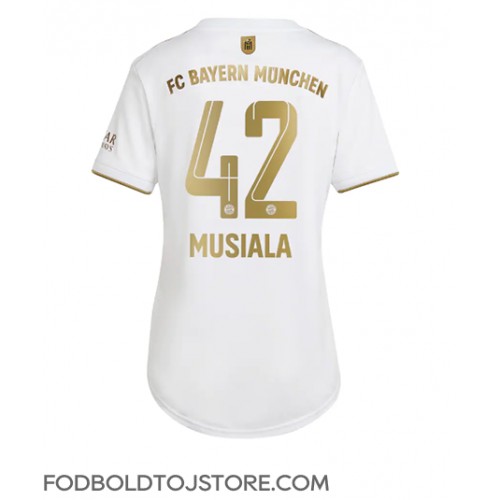 Bayern Munich Jamal Musiala #42 Udebanetrøje Dame 2022-23 Kortærmet